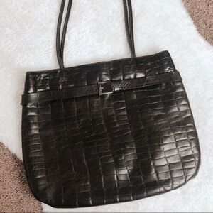 Vintage Genuine Leather Falor Tote